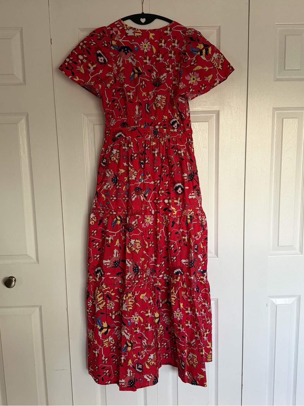 Anthropologie Somerset Red Tiered Maxi Dress - Picture 6 of 6